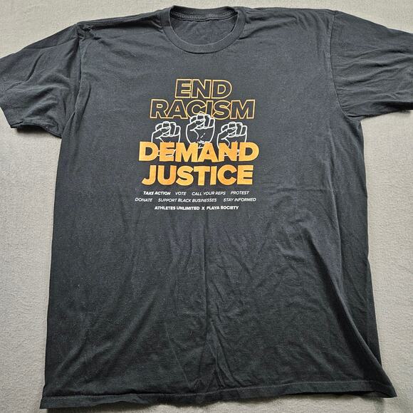 Unbranded Other - End Racism Shirt Athletes Unlimited x Play Society BLM Mens XL